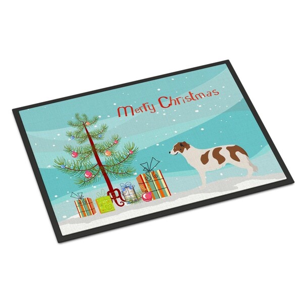 Carolines Treasures Aidi Atlas Mountain Dog Christmas Indoor or Outdoor Mat, 24 x 36 in. BB8496JMAT - main